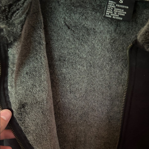 Coaco Vintage Black Fur Trim Jacket Size Small - Picture 5 of 7